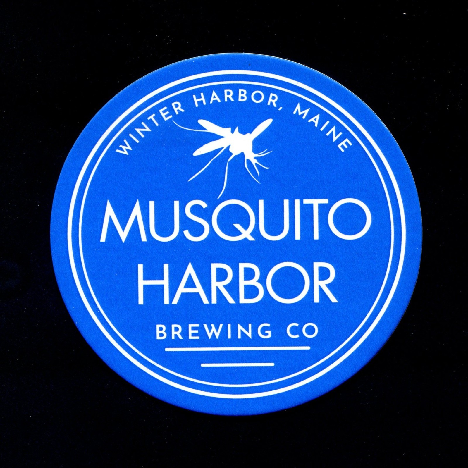 1 Musquito Harbor Brewing New Beer Coaster Winter Harbor, Maine