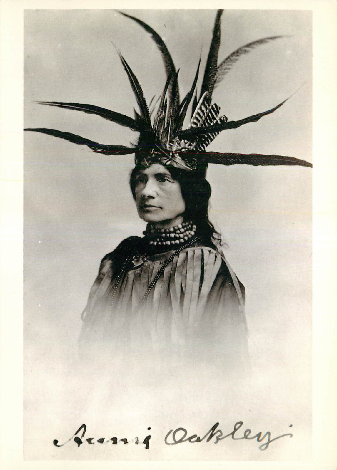 Postcard Annie Oakley Dressed For a Costume Ball