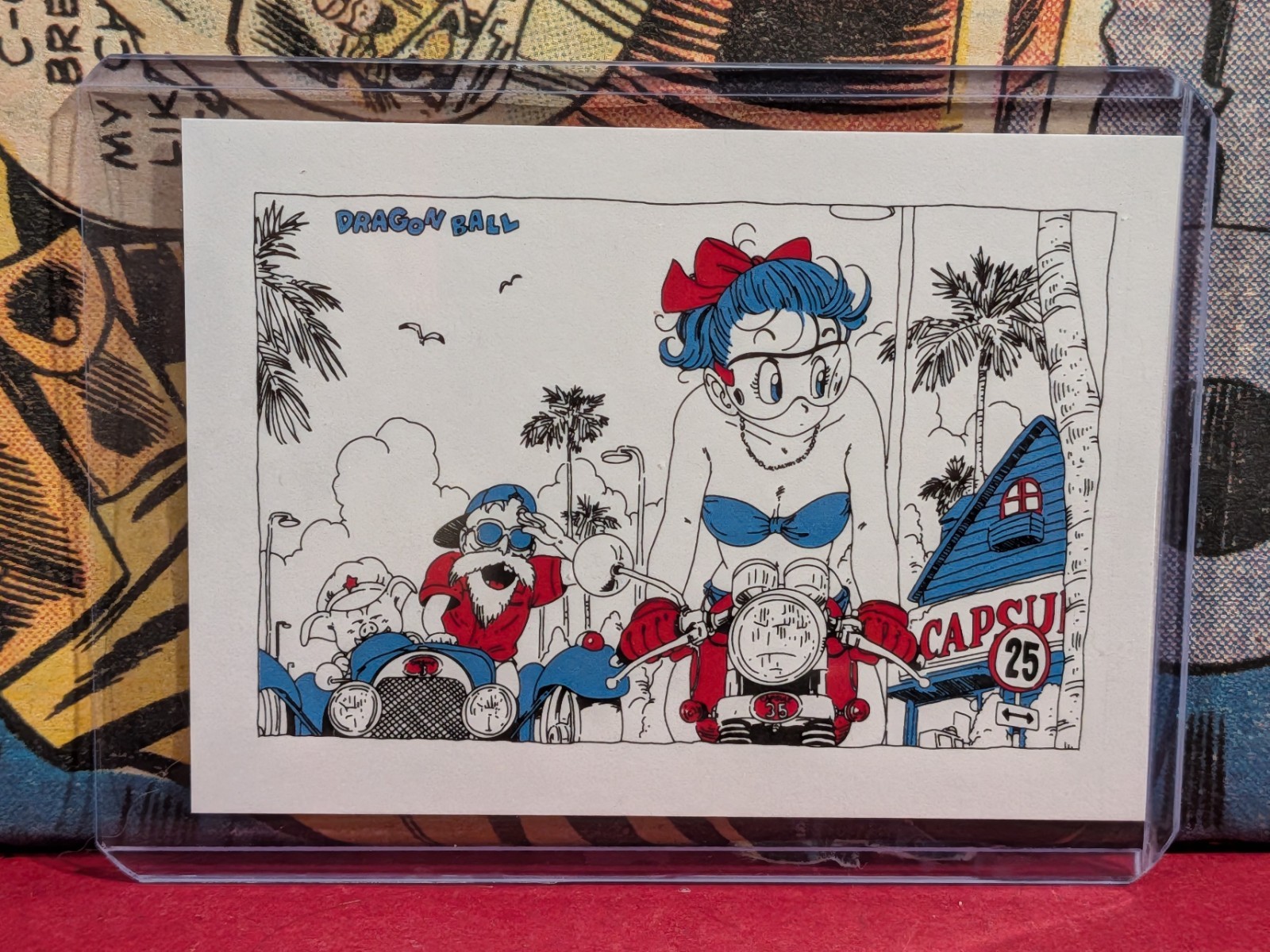 Dragon Ball Bulma Master Roshi Shenron Custom Trading Card Anime Fan Art Dragon Ball Bulma Master Roshi Shenron Custom Trading Card Anime Fan Art