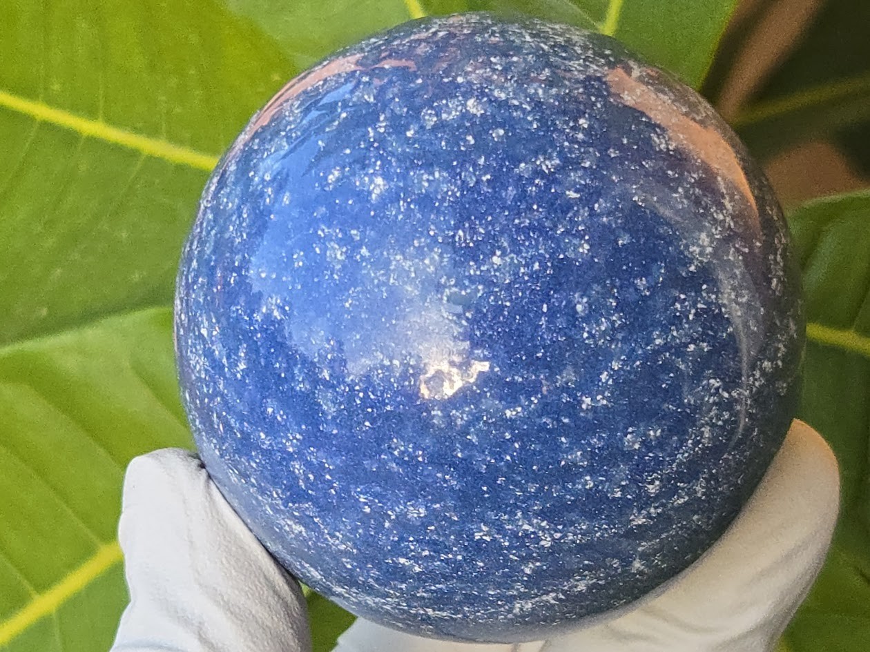Blue Aventurine Spheres, Brazil (277+ gm; 60+mm) Stone of Inner Strength Healing