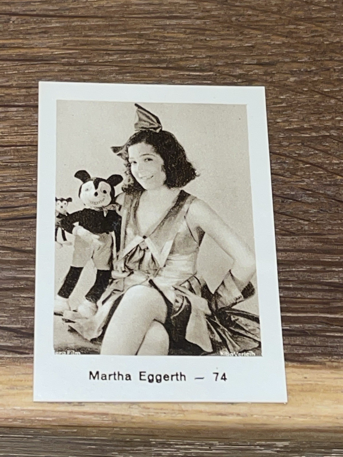 MICKEY MOUSE RAGDOLL MARTHA EGGERTH MONOPOL C. 1930 RARE EARLY DISNEY CARD