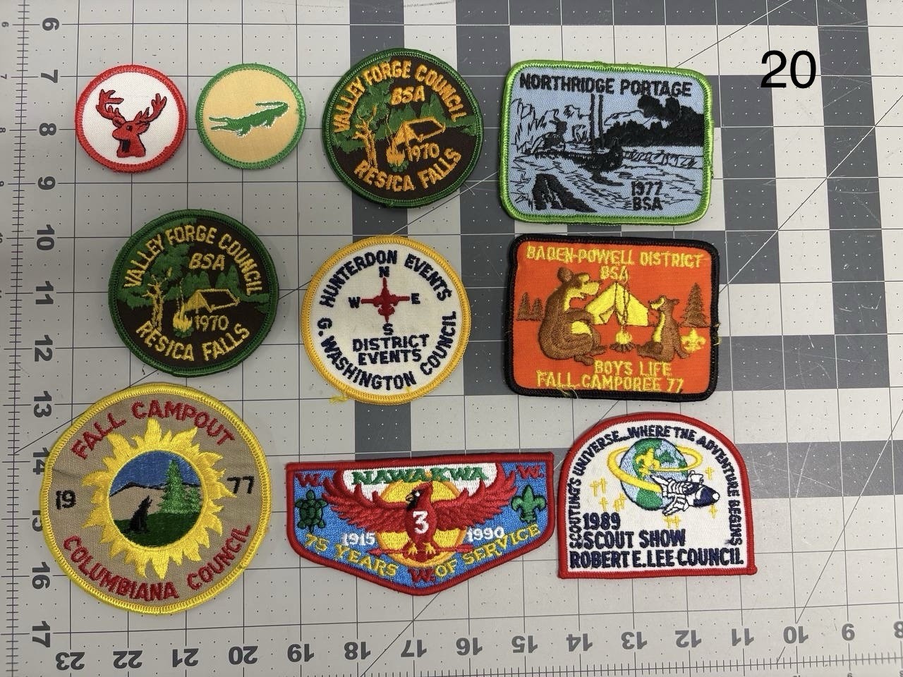 Lot 10+ Vintage BSA Patches 1990 Nawakwa Flap 1970 Resica Falls Camporee 1977