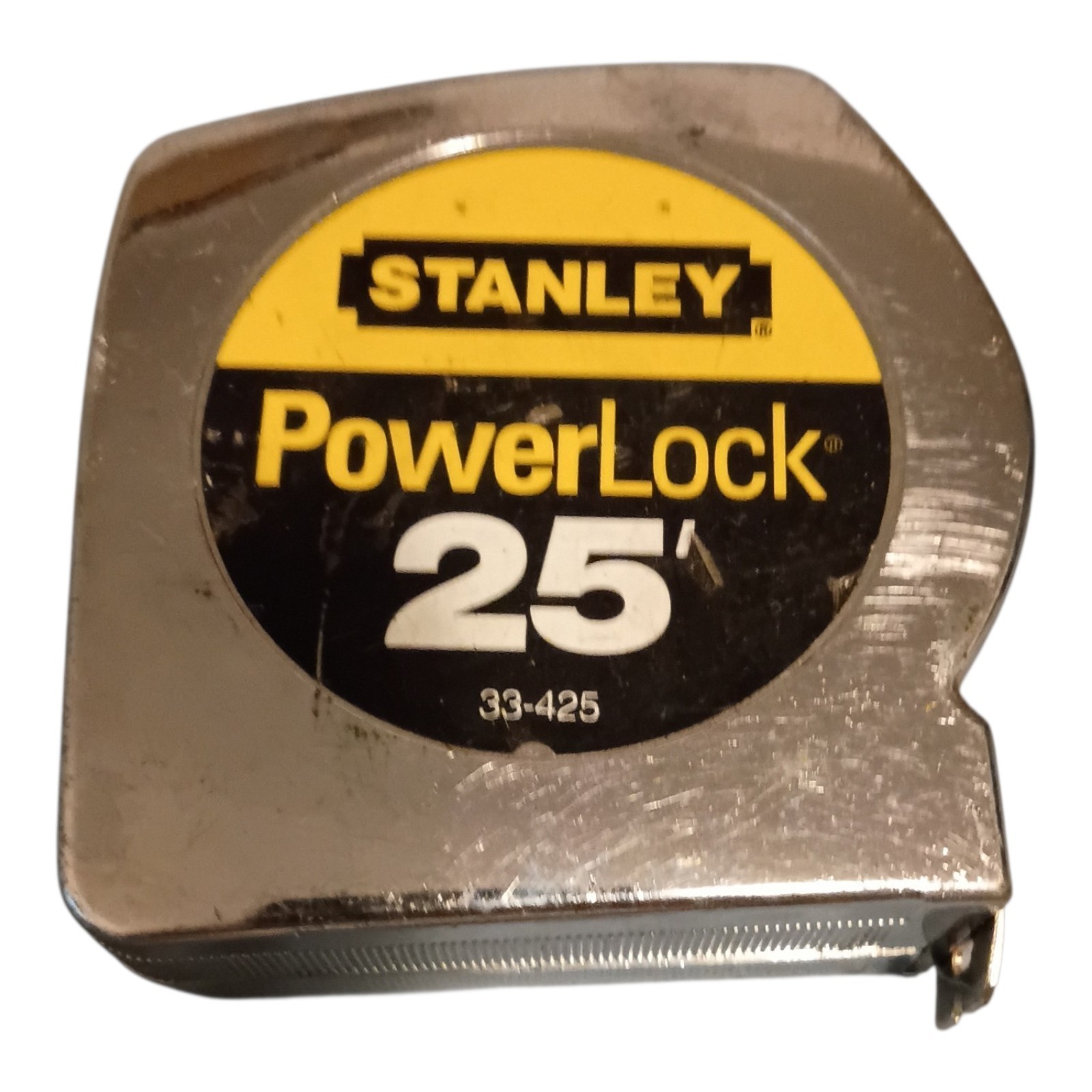Vintage Stanley Powerlock Tape Measure 25\' Feet 33-425 USA Made 