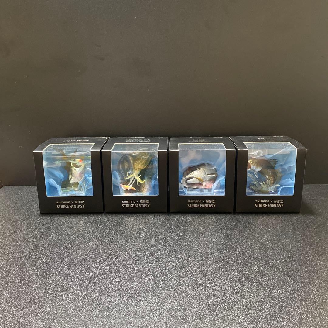 SHIMANO x Kaiyodo STRIKE FANTASY all 4 figures #e62cf6