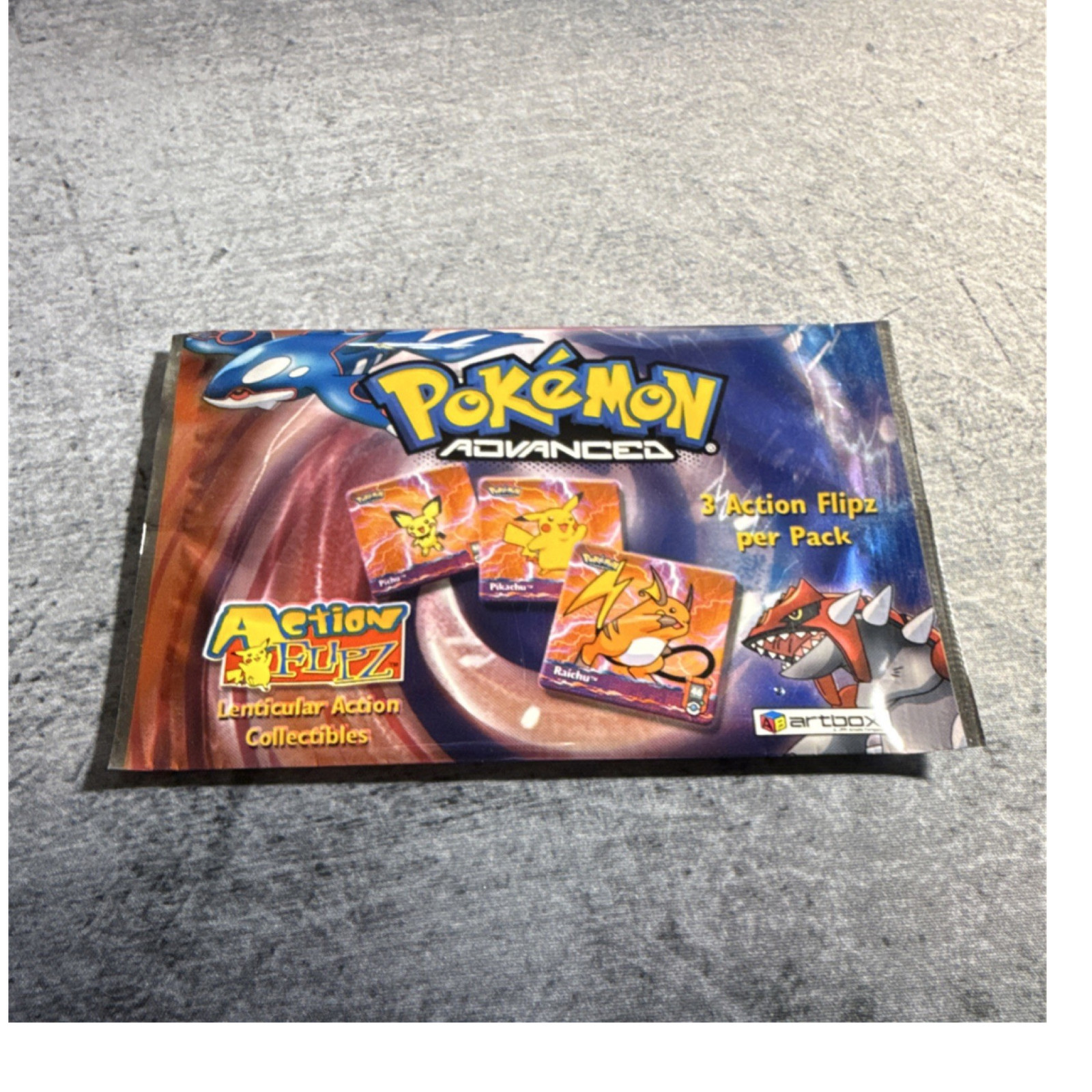 Artbox Pokémon Advanced Action Flipz Lenticular Pack 3 Cards, 2003