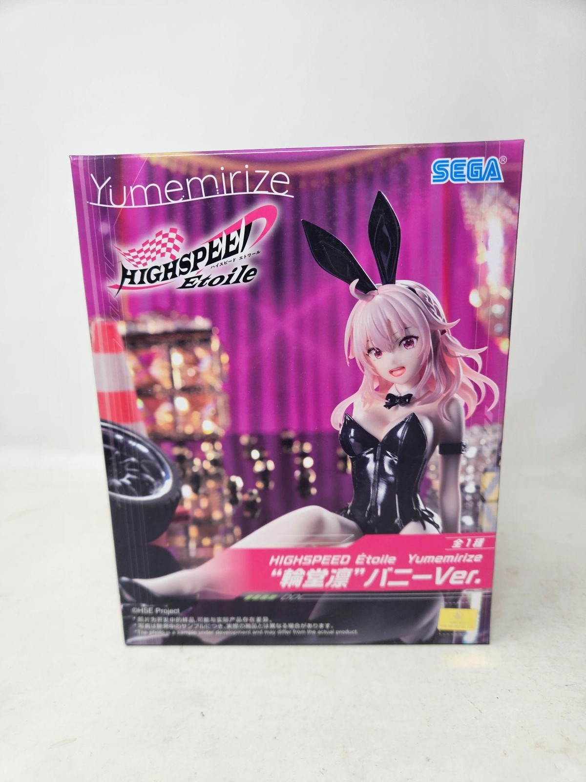 SEGA HIGHSPEED Etoile Yumemirize Bunny Ver Anime PVC Figure New Boxed Pink Hair