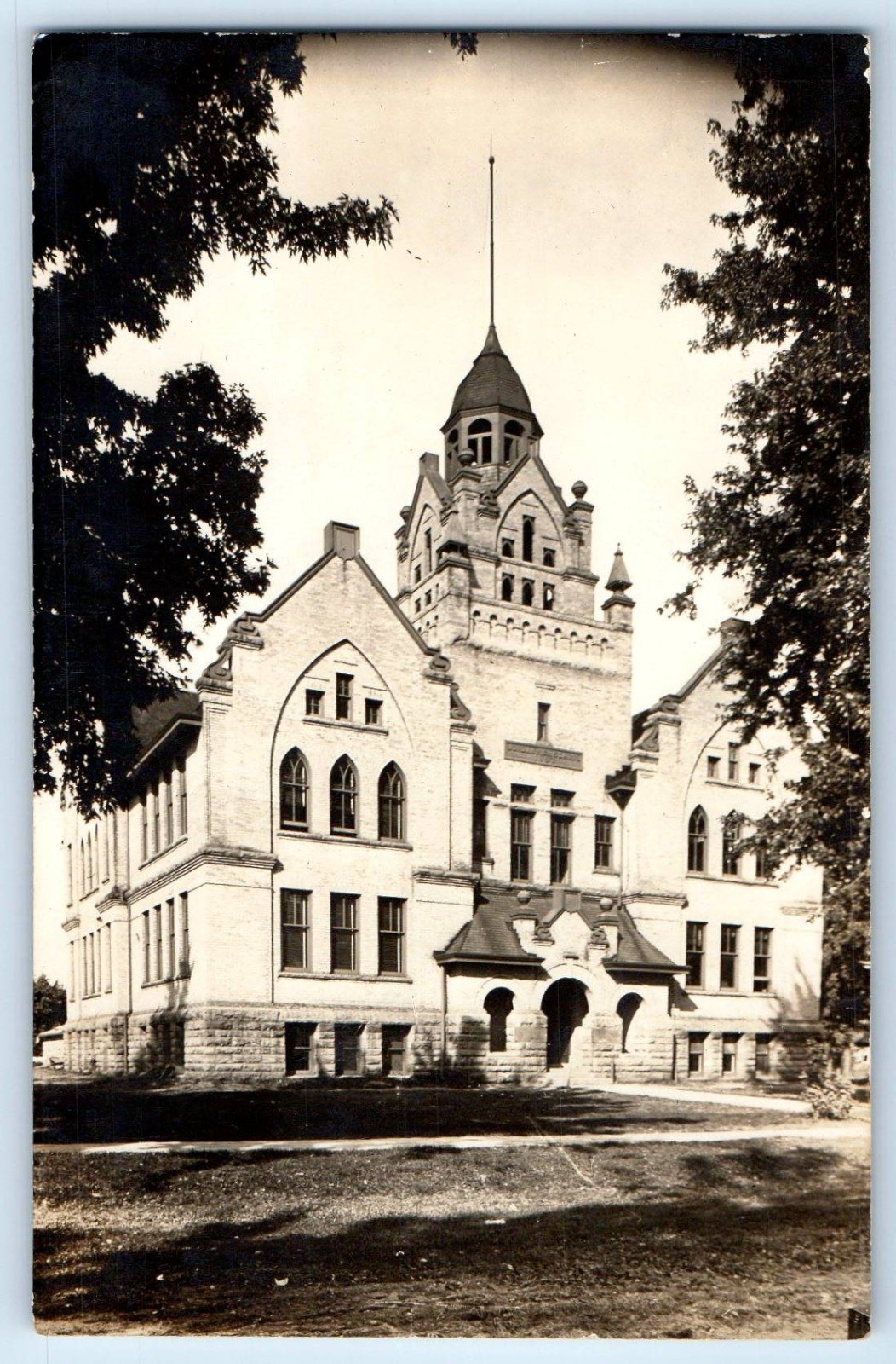 c1910\'s School Building Jordan Minnesota MN RPPC Photo Unposted Antique Postcard