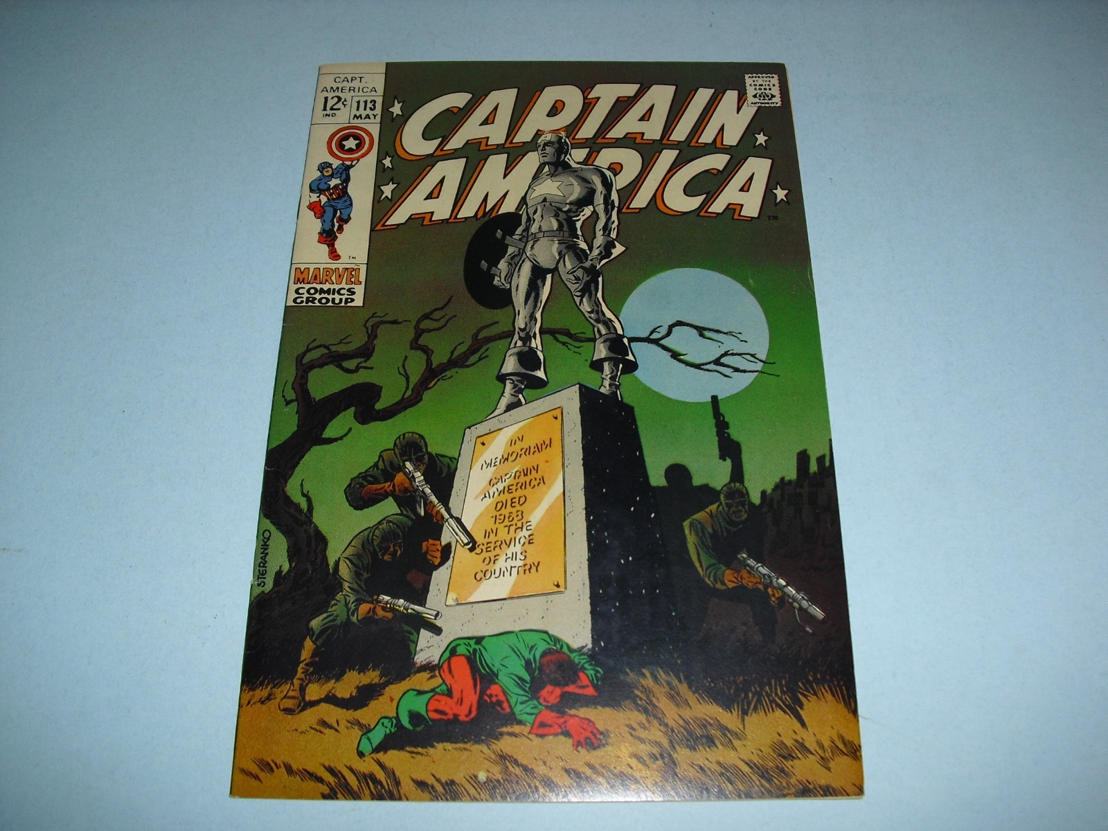 Captain America #113 in VF 8.0 COND from 1969 Marvel very fine C453