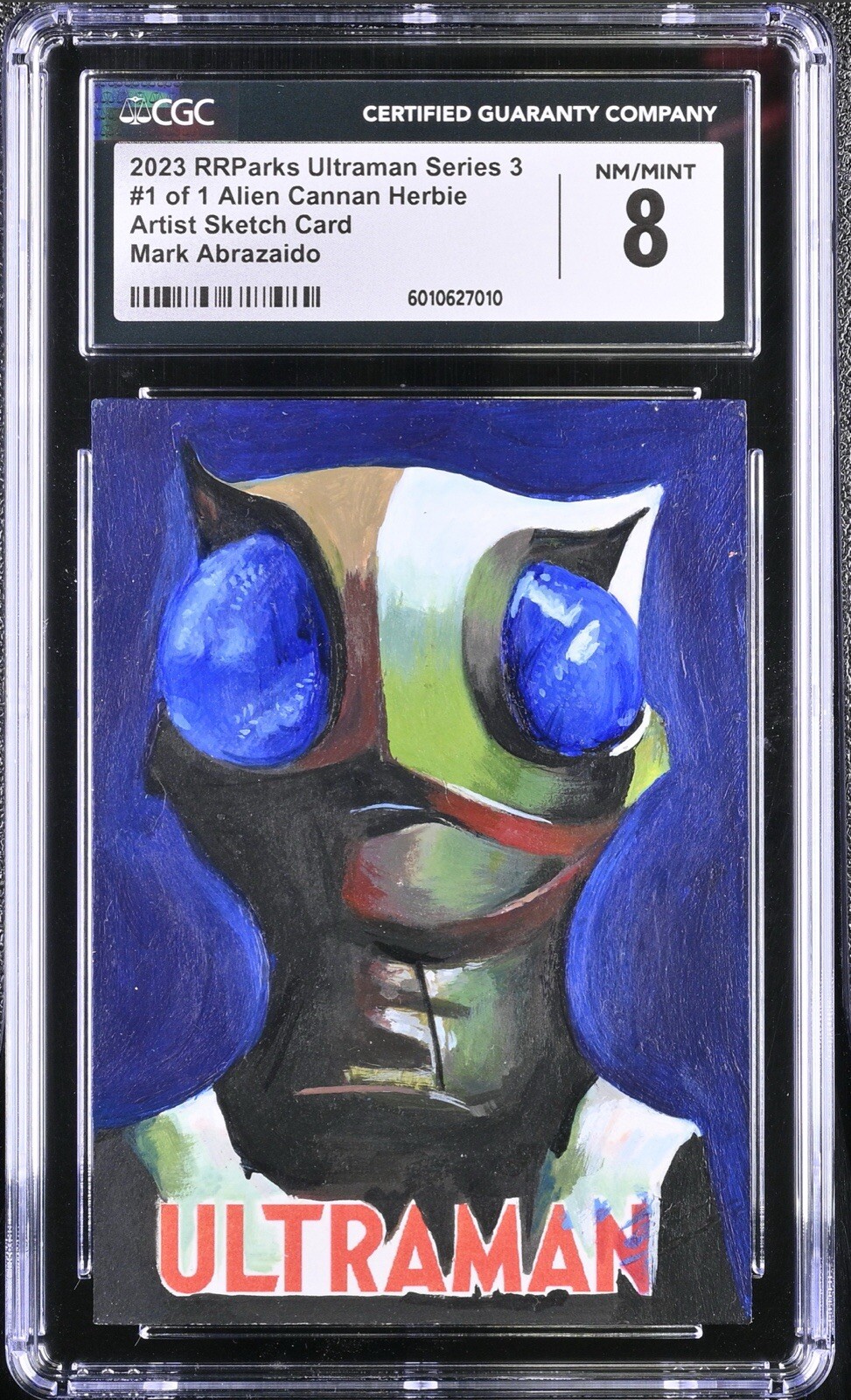 2024 RRParks Ultraman Series 3 Original Artist Sketch Card 1/1 Artwork CGC 8