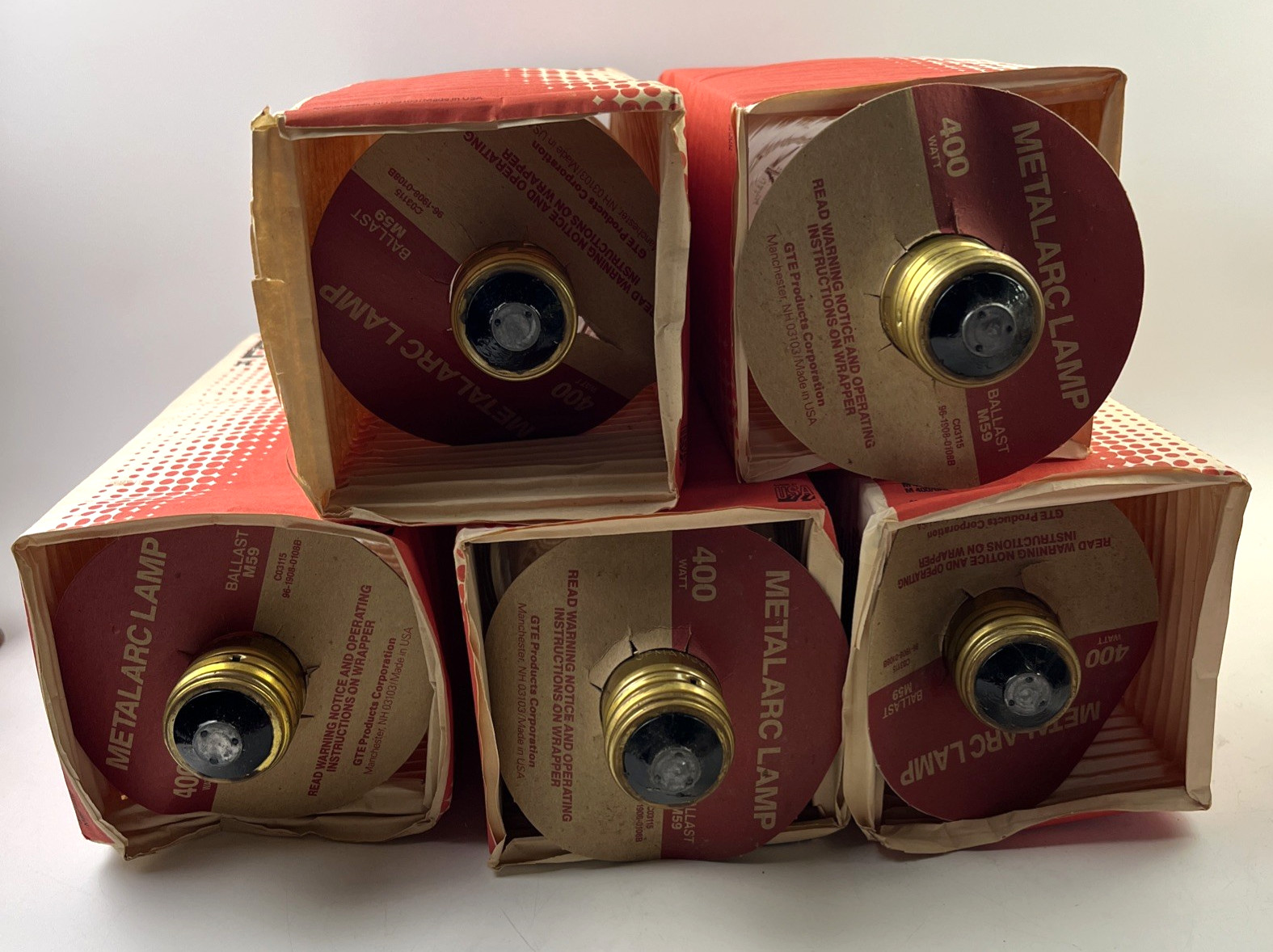 (5-Pack) Sylvania M400/U Metal Arc 400W M59/R Lamp Light Bulb Mogul Base