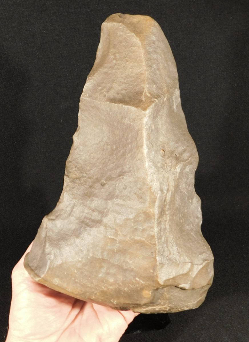 GIANT One Million Year Old Early STONE Age ACHEULEAN HandAxe Morocco 2712gr
