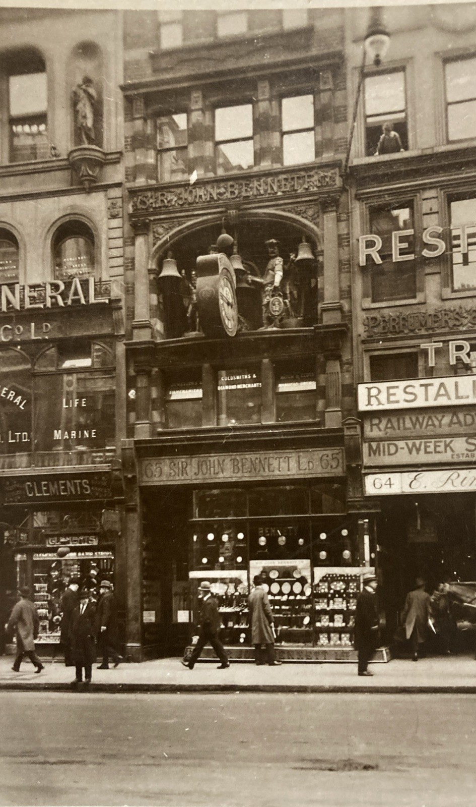 RPPC c1910 Cheapside Gog & Magog Postcard Tucks 3771 RPPC c1910 Cheapside Gog & Magog Postcard Tucks 3771