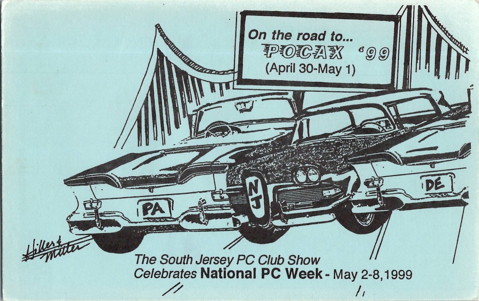 Vintage Postcard POCAX May 2-8 1999 SJPCC Celebrates National PC Week Show VTG