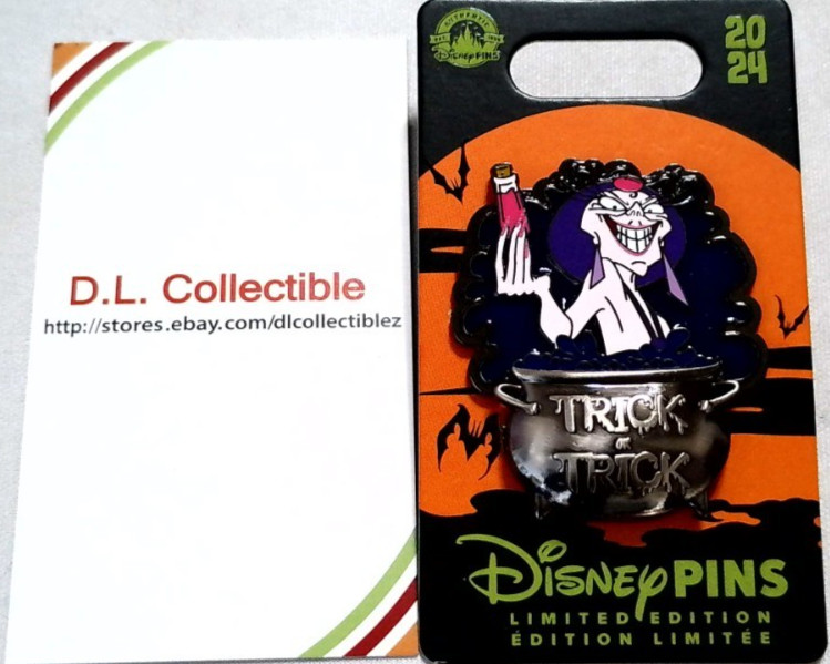 Disney The Emperor\'s New Groove 2024 Halloween Trick Or Trade Yzma LE 4000 PIN
