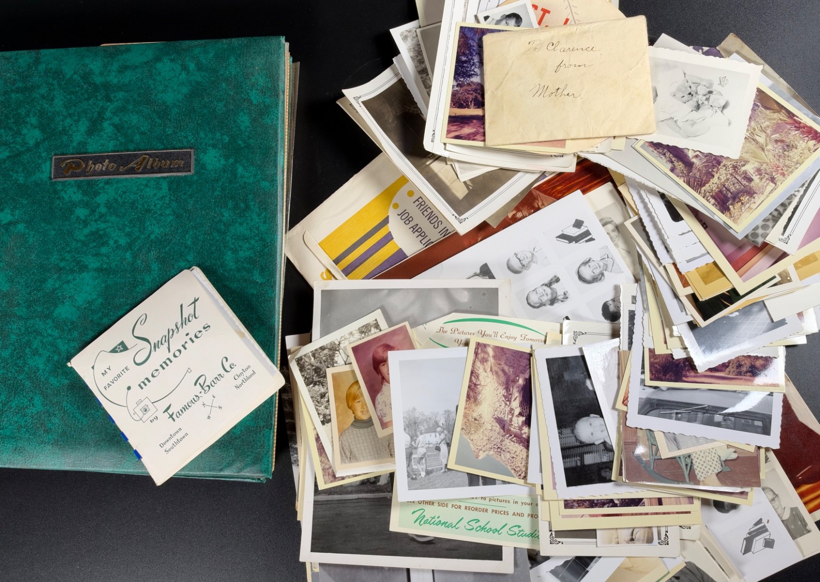 Large Bundle with 100's of vintage photos and a photo album-1950's-1970's