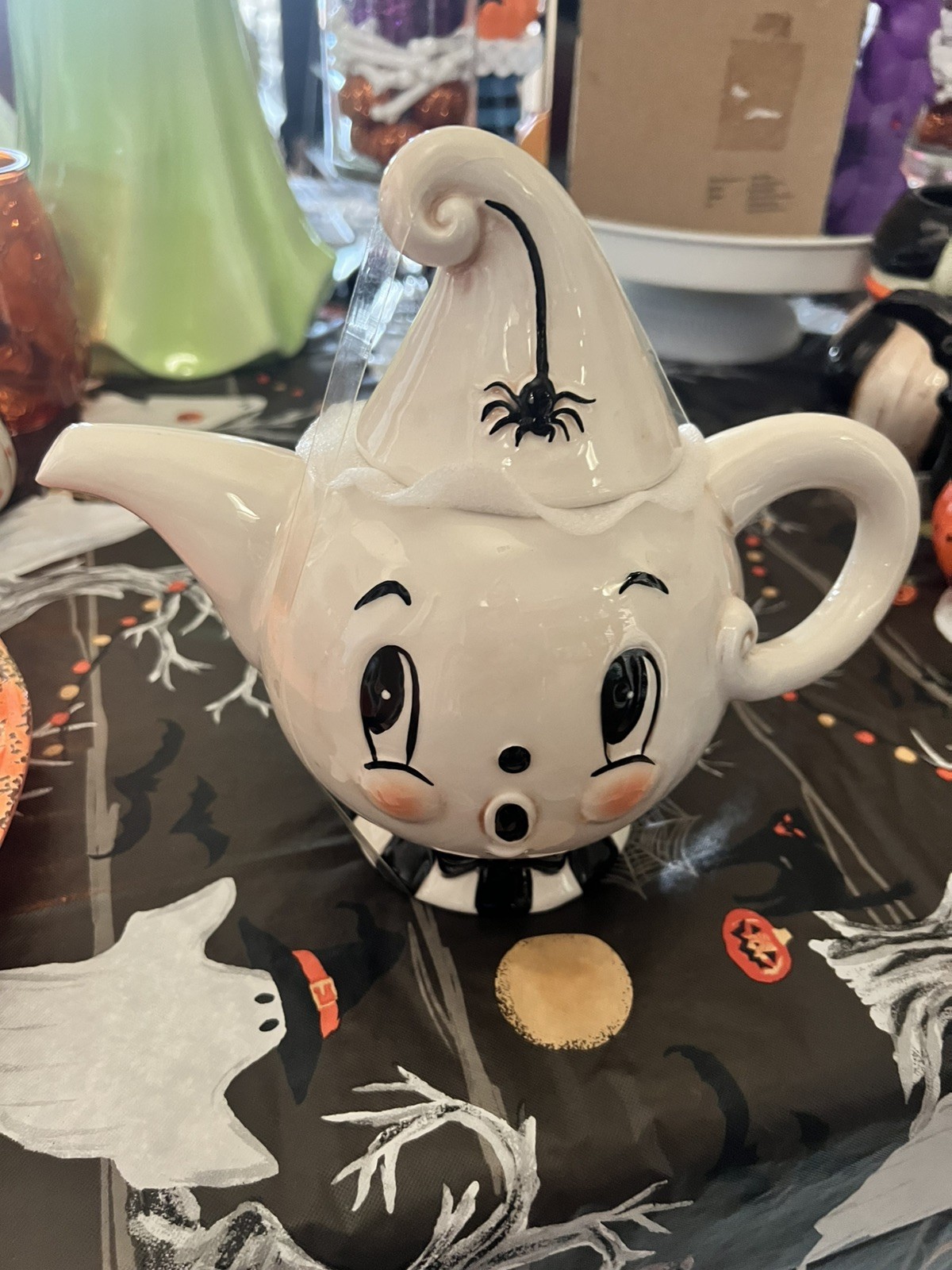 RARE Johanna Parker Halloween Ghost Teapot Gus Collectible 2026 Anthropomorphic
