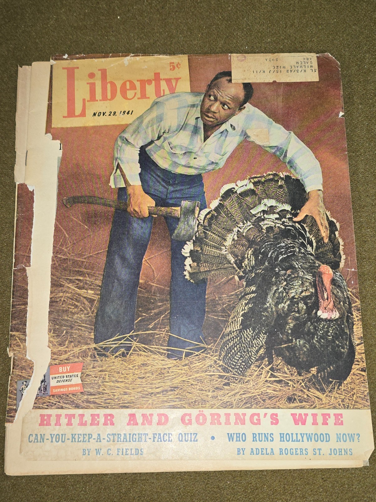 WWII Liberty Magazine Dated November 29th, 1941