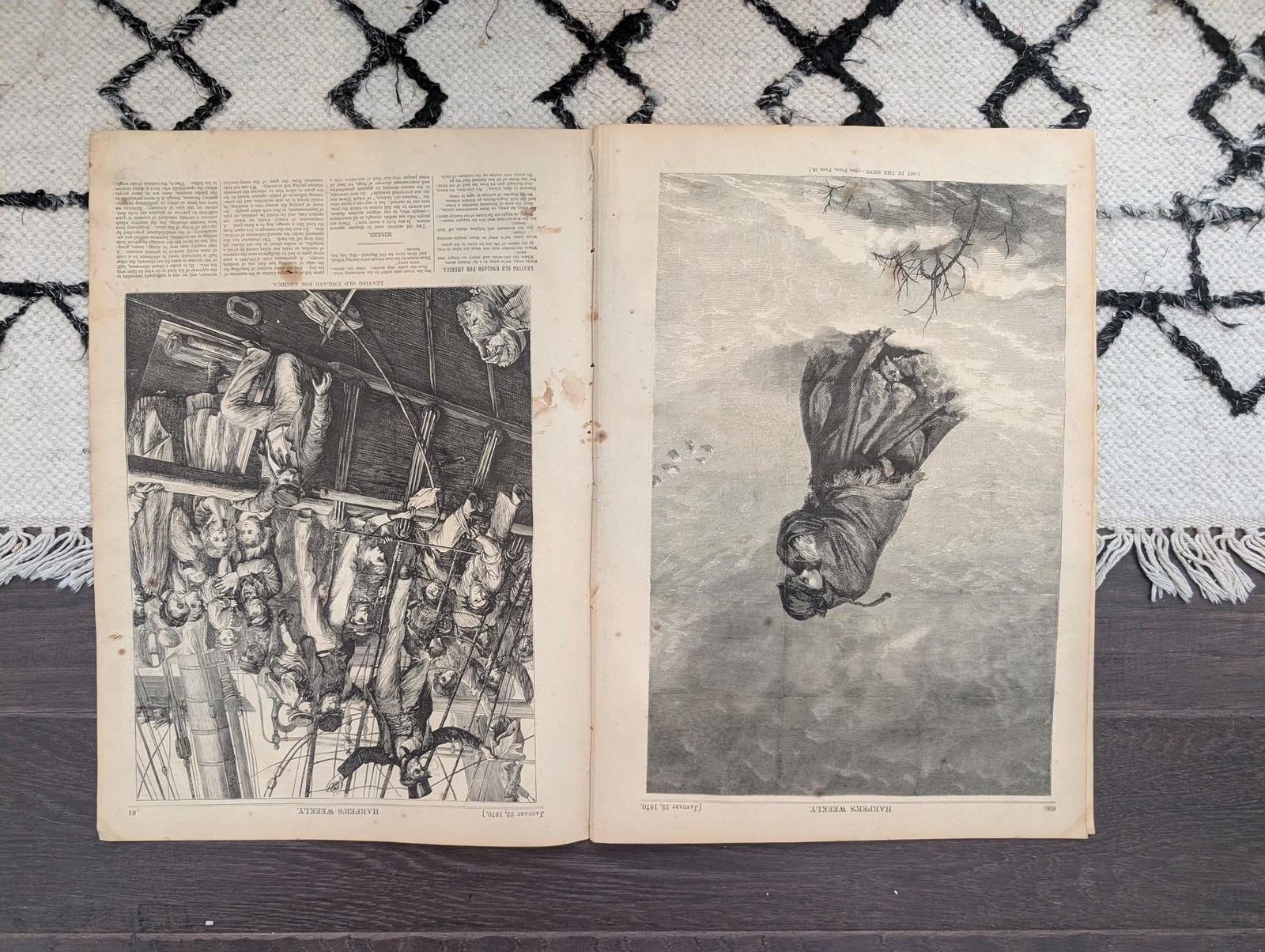 Harpers Weekly Jan 22, 1870 Nast Tammany Centerfold St Peters Ecumenical Council
