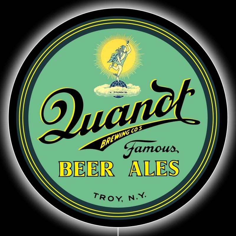 Quandt Beer & Ale of Troy New York New LED Hanging Lighted Sign: 36