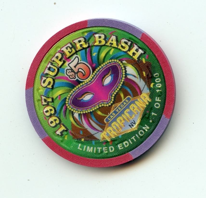 5.00 Chip from the Tropicana Casino Las Vegas Nevada Super Bash 1997