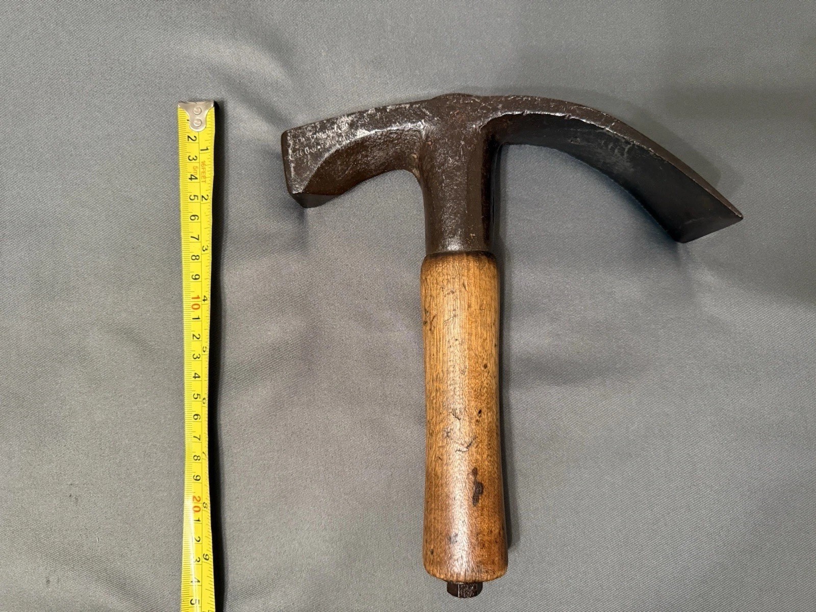Rare Antique - Triple Stamped Collins Legitimus - Adze Hammer – US Military WW1