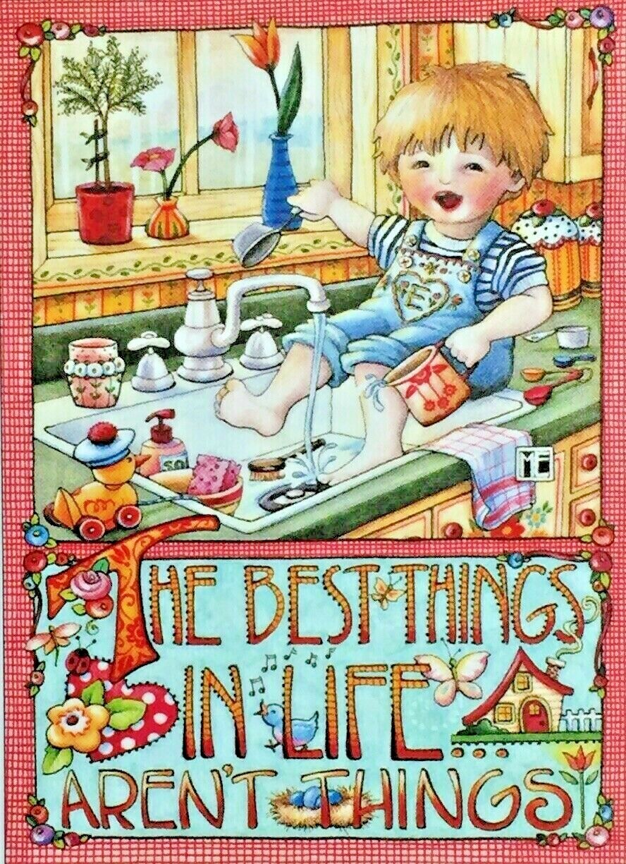 Mary Engelbreit Handmade Magnet-The Best Things In Life Aren\'t Things