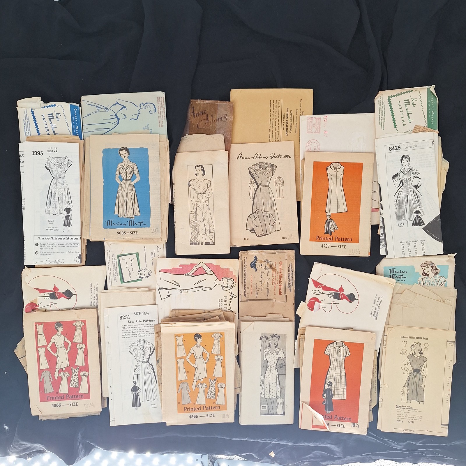 Vtg 1940 1950s Sewing Pattern Mixed Lot Women Mail Order 