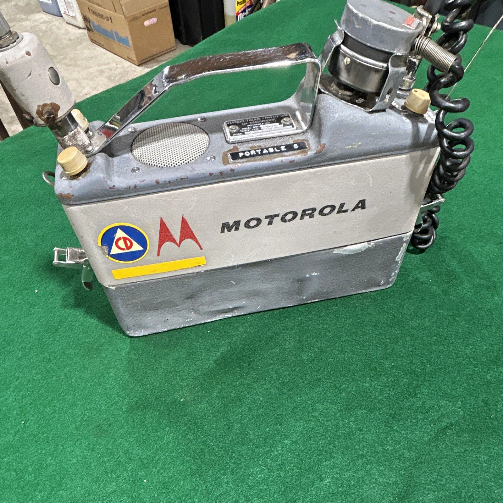 Vintage Motorola Handle Talkie Private line FM radio phone low band