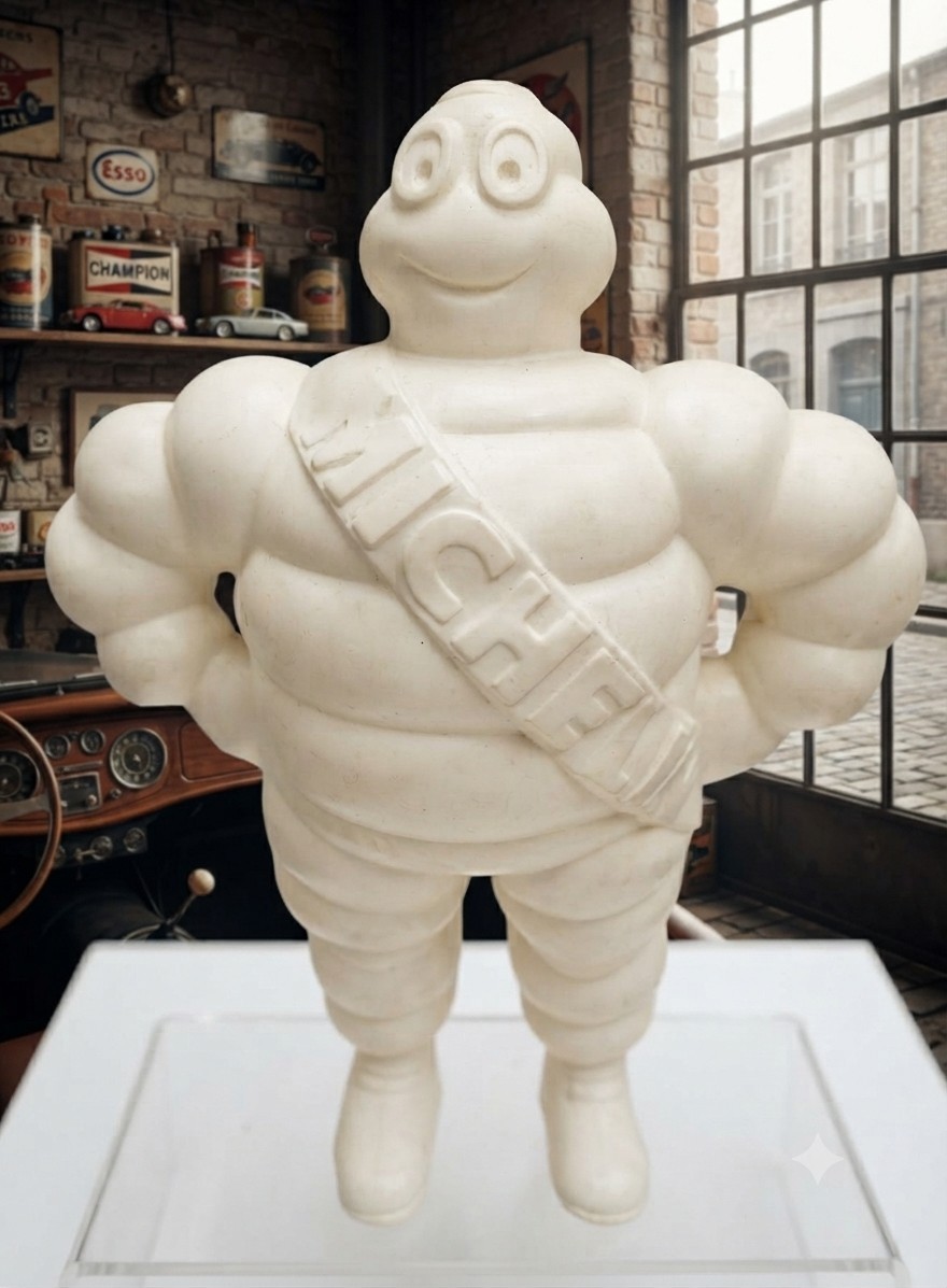 Vintage 1981 Michelin Man Bibendum Resin Figure  13