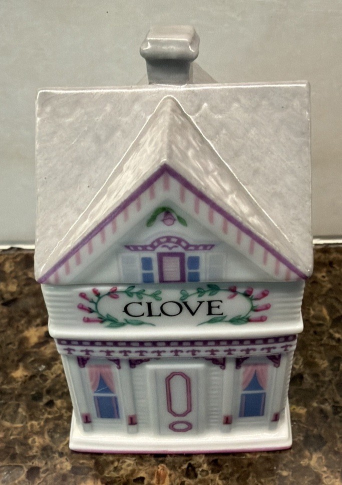 Vintage 1991 Lenox Spice Village CLOVE Spice Jar 