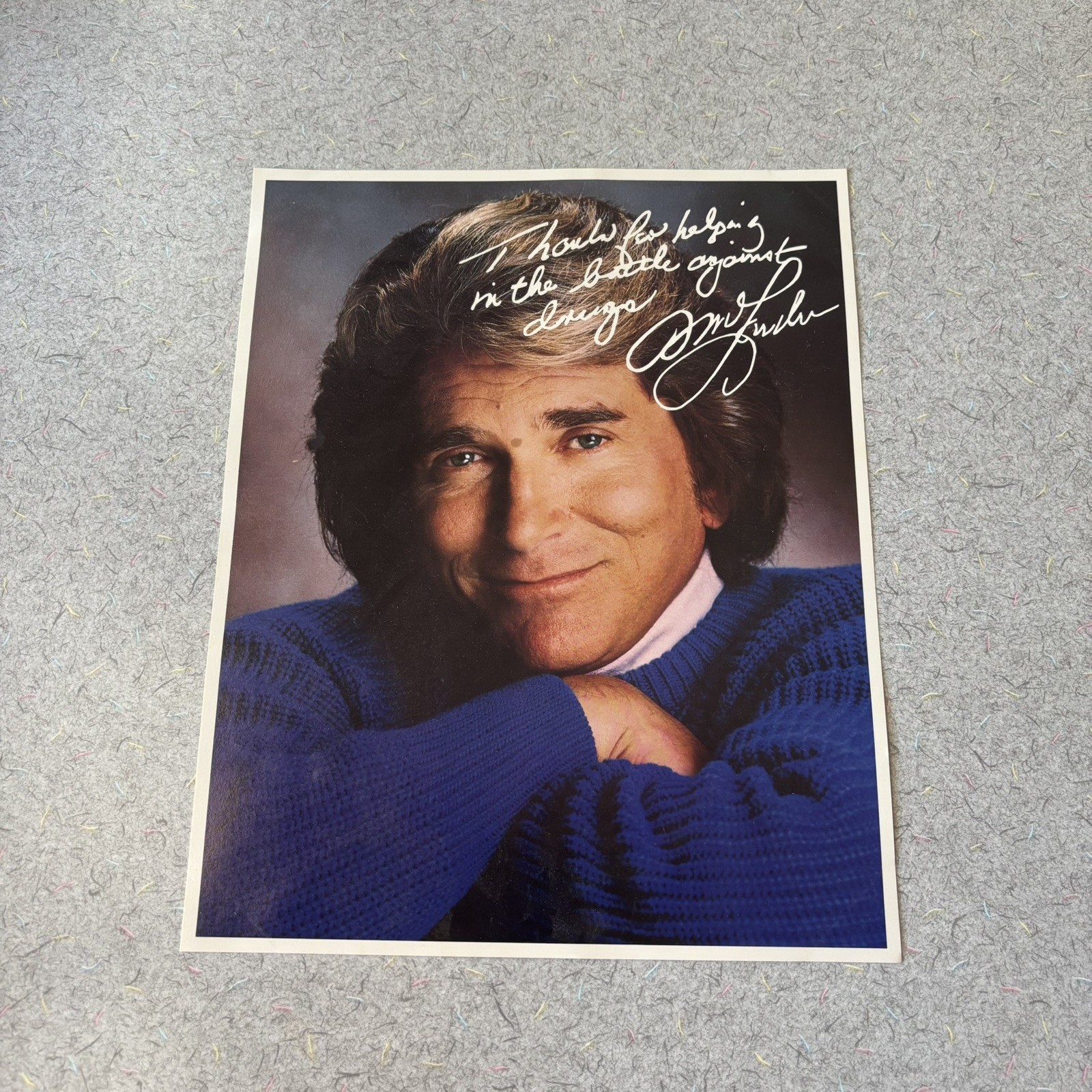 MICHAEL LANDON HAND SIGNED AUTOGRAPH PHOTO 8 X 10 ORIGINAL ACTOR SIGNATURE