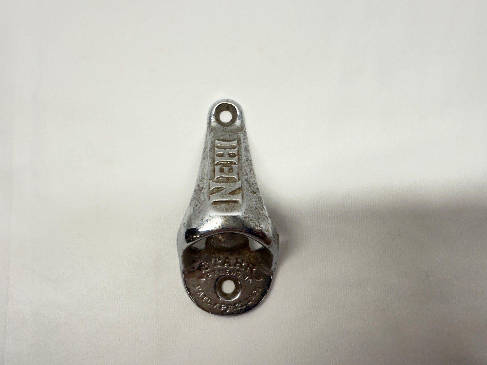 Vintage Chrome Nehi Starr Wall Mount Bottle Opener Brawn Mfg Made in USA NEHI Vintage Chrome Nehi Starr Wall Mount Bottle Opener Brawn Mfg Made in USA NEHI