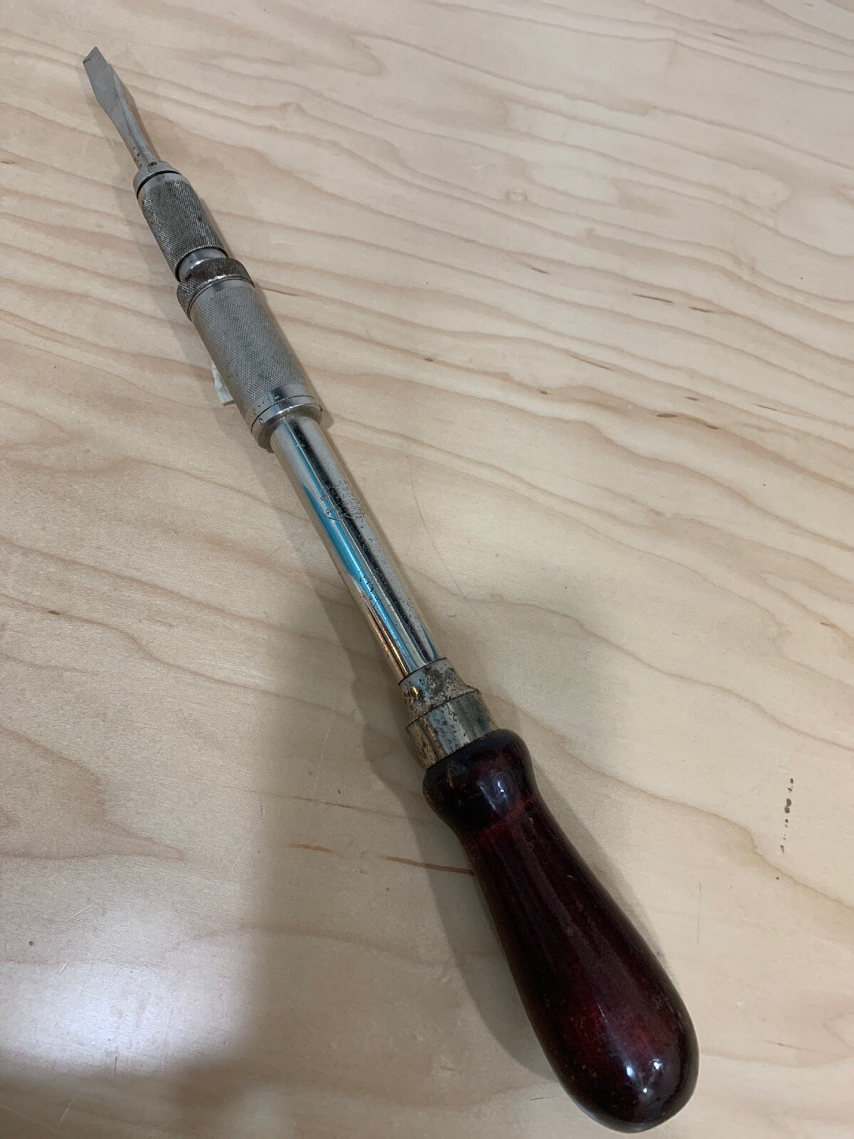 Vintage Millers Falls No.610A Spiral Push Ratchet Screwdriver Pat.1926