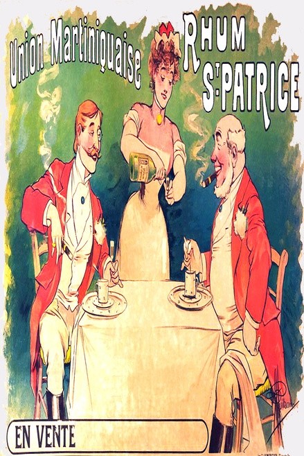 Vintage Rhum St. Patrice Poster 🥃 - 1890s French Art 24x36” - Premium 💎