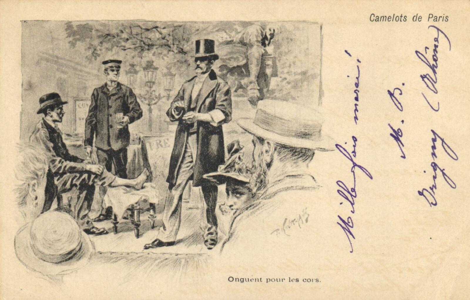 PC ARTIST SIGNED, HUITRES, ONGUENT POUR LES CORS, Vintage Postcard (b52782) PC ARTIST SIGNED, HUITRES, ONGUENT POUR LES CORS, Vintage Postcard (b52782)