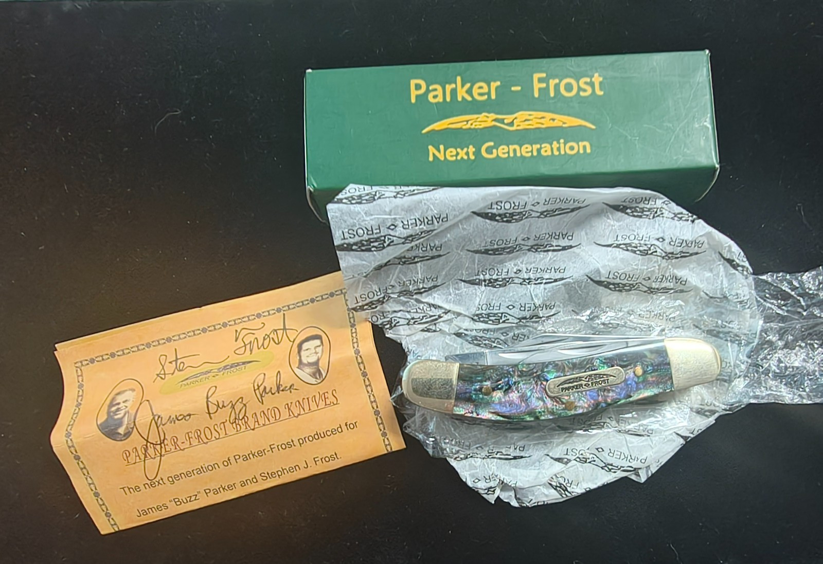 Parker Frost Next Generation Iridescent Marbled Pocketknife New In Box