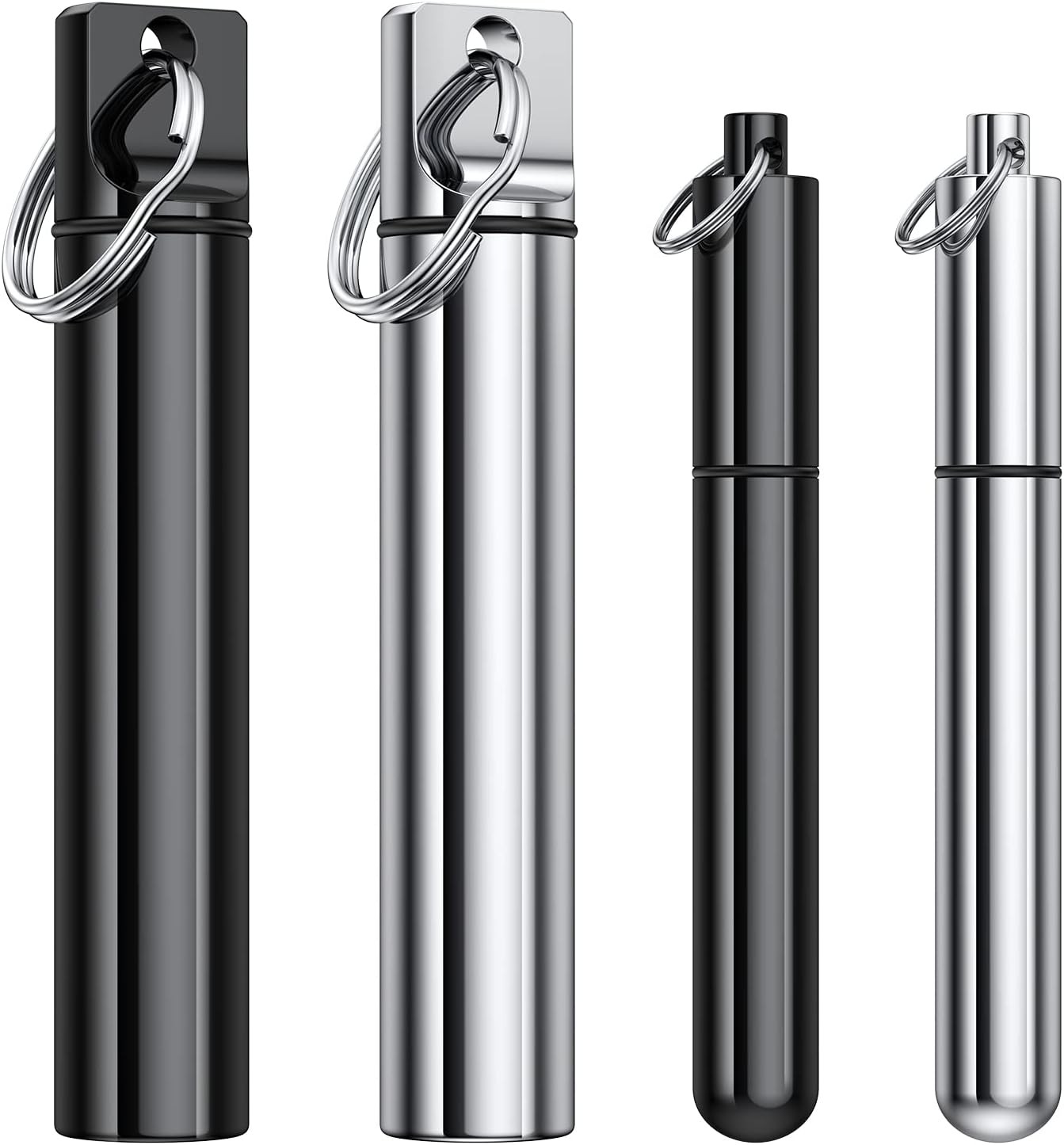 4 Pieces Metal Portable Toothpick Holder, aluminum alloy Pocket Toothpick Holder 4 Pieces Metal Portable Toothpick Holder, aluminum alloy Pocket Toothpick Holder