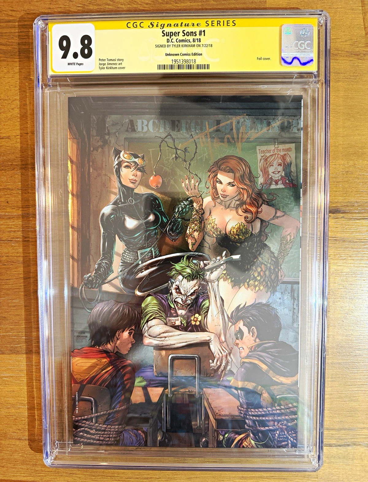 DC Super Sons #1 (2018) CGC 9.8 SS Tyler Kirkham Signed Unknown Comics DC Super Sons #1 (2018) CGC 9.8 SS Tyler Kirkham Signed Unknown Comics