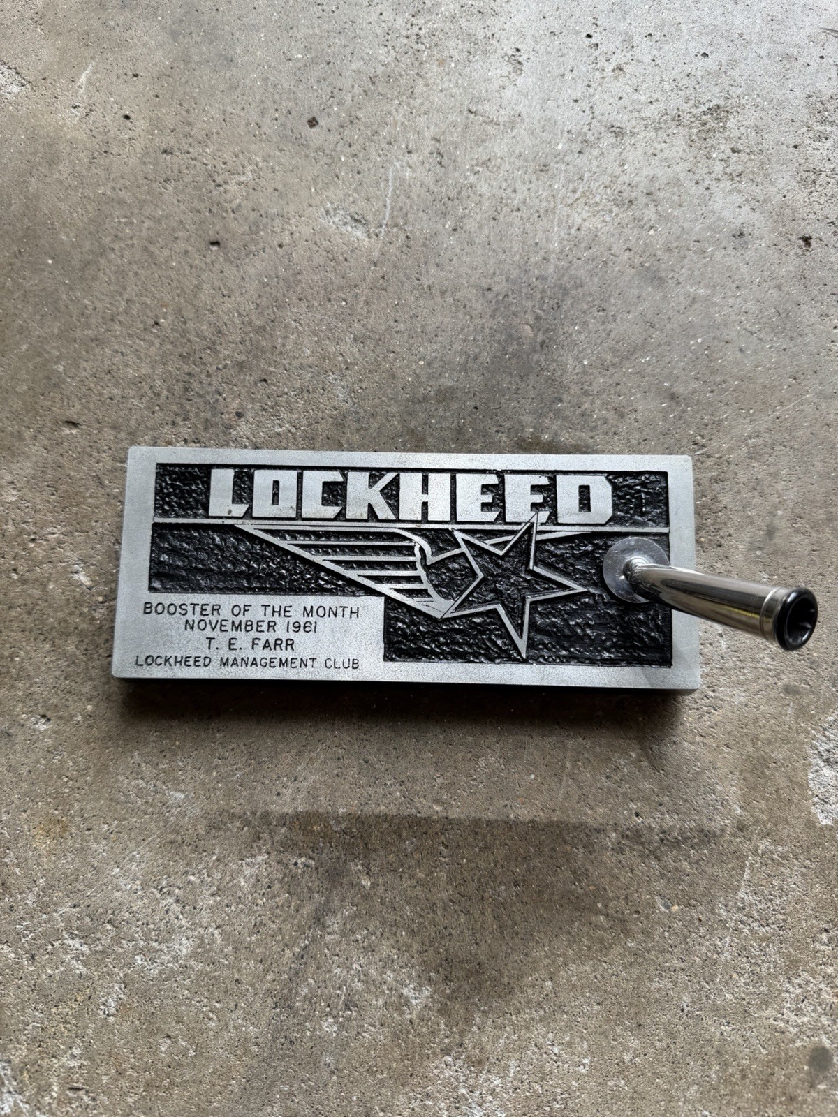 Vintage 1960s 1961 Lockheed Martin Marietta Georgia Pen Holder Space Race