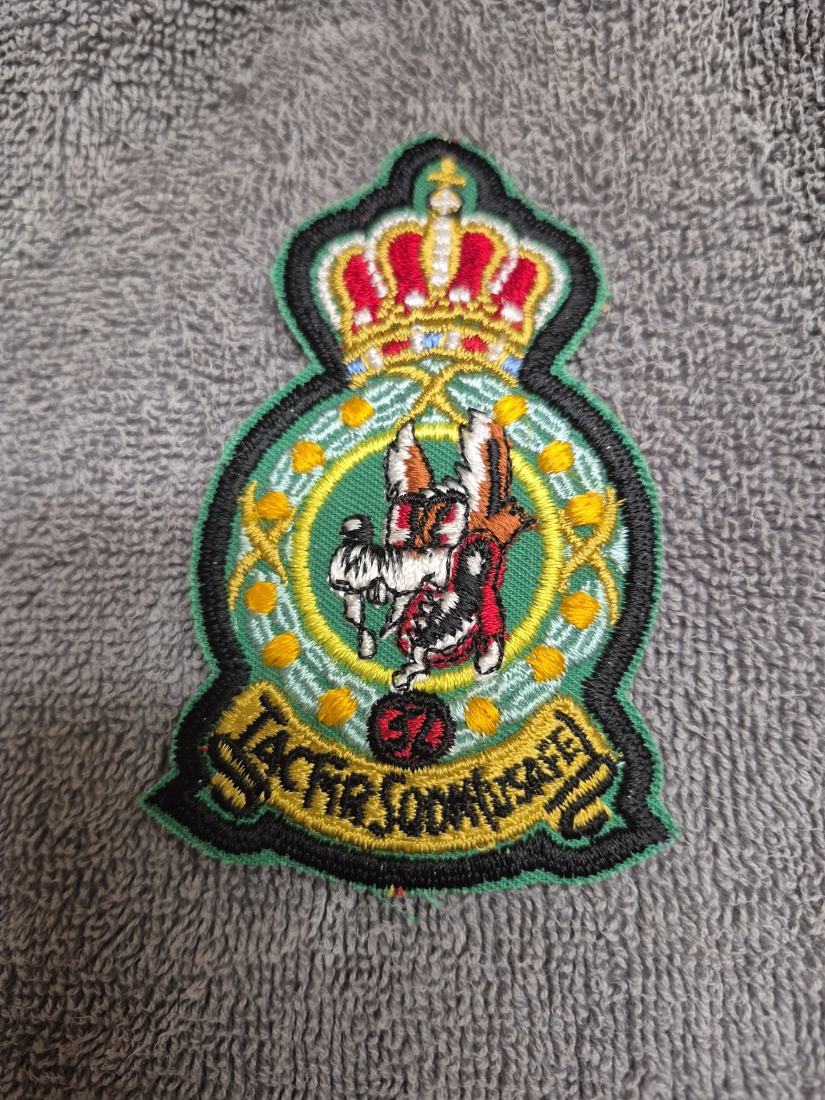 Vintage US Air Force 32nd Tactical Fighter Sq Wolfhounds   Patch