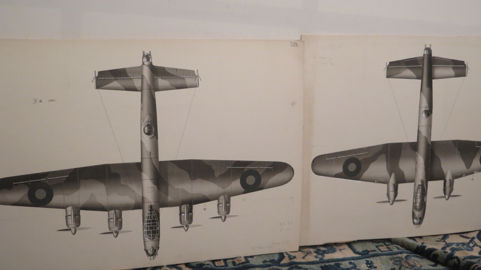 Original Aviation Art : AVRO LANCASTER & MANCHESTER
