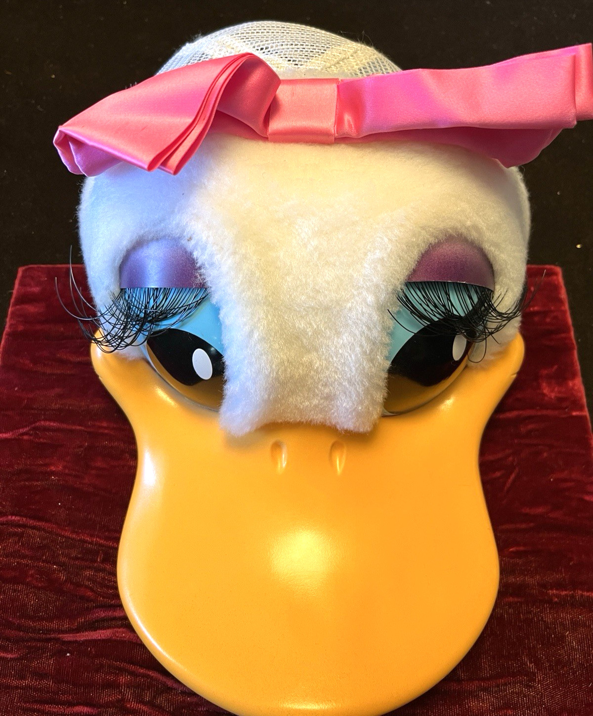 Vintage Disney Daisy Duck Adult Hat Cap Character Fashions USA BLUE TAG PERFECT
