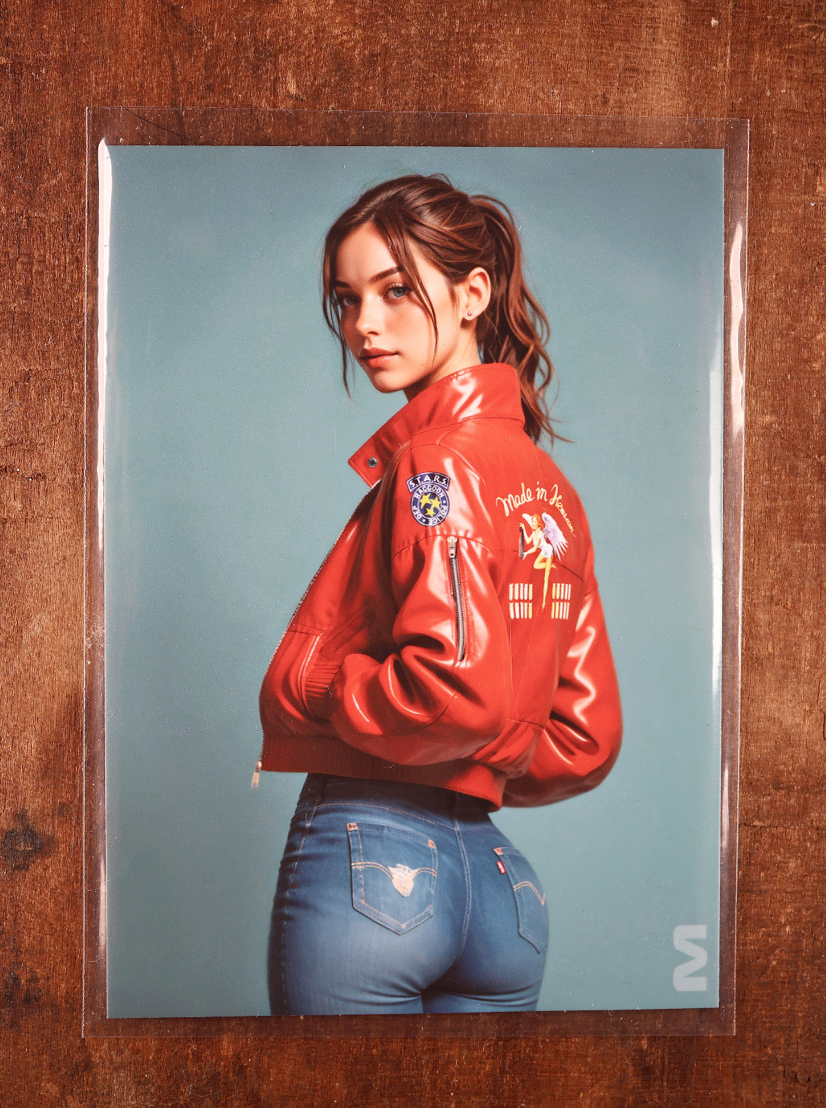 Claire Redfield Resident Evil artwork custom by Massive trading card limited 50 Claire Redfield Resident Evil artwork custom by Massive trading card limited 50