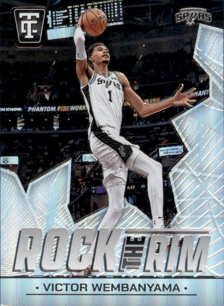 2024-25 Panini Totally Certified #25 Victor Wembanyama Rock the Rim
