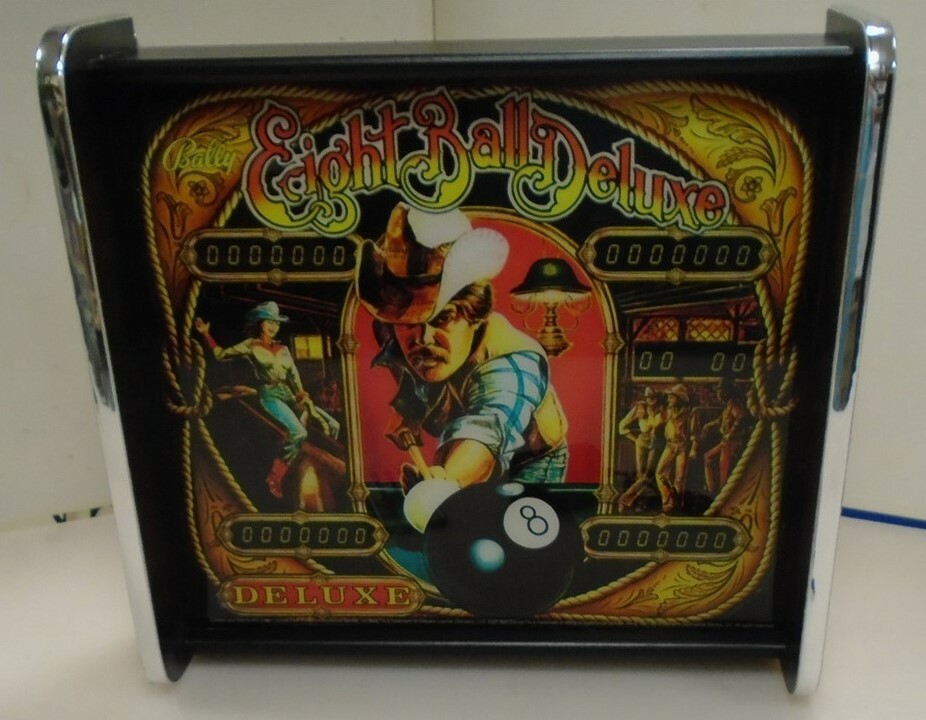 Bally Eight Ball Deluxe Pinball Head LED Display light box Bally Eight Ball Deluxe Pinball Head LED Display light box