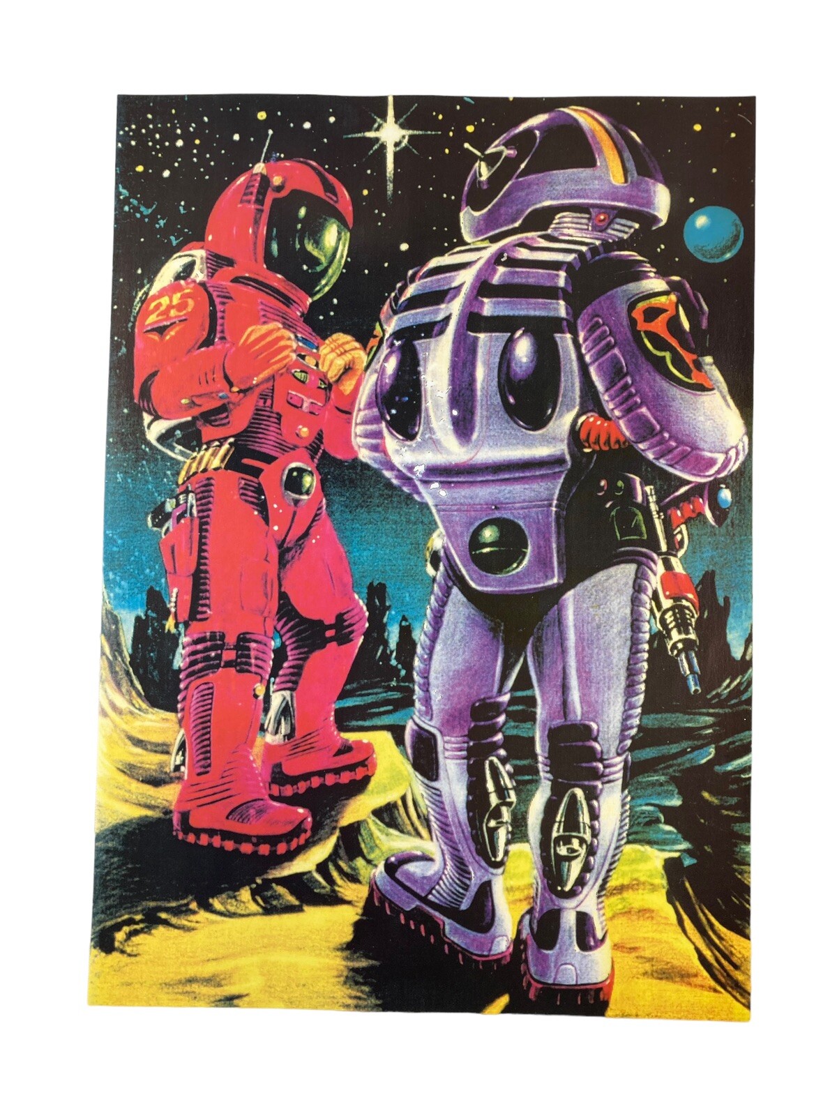 Astronaut Colour Poster Josef Jupp Dienst DIN A4 Size Science Fiction Universe