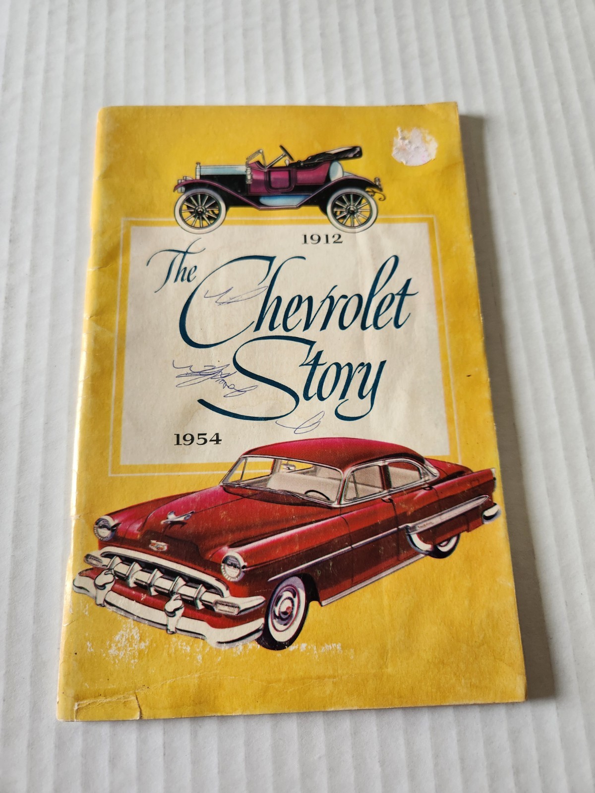 The Chevrolet Story 1912 - 1954 History Brochure Booklet Original 1954 Chevy VTG