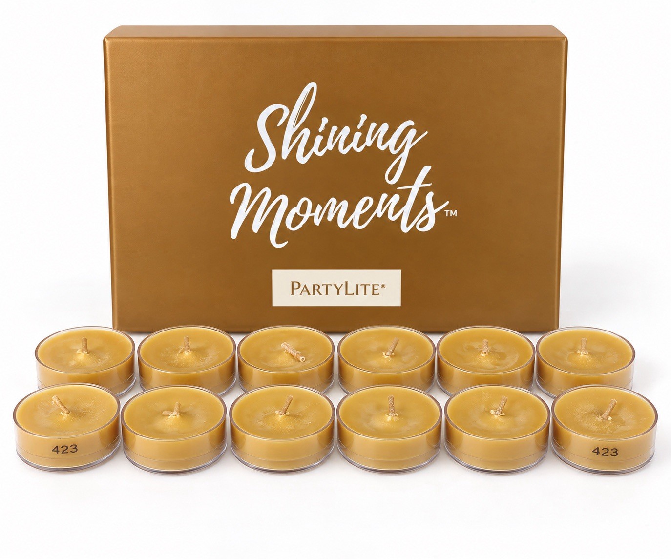 PartyLite Shining Moments Cedar Patchouli 12 Tealight Candles New In Box