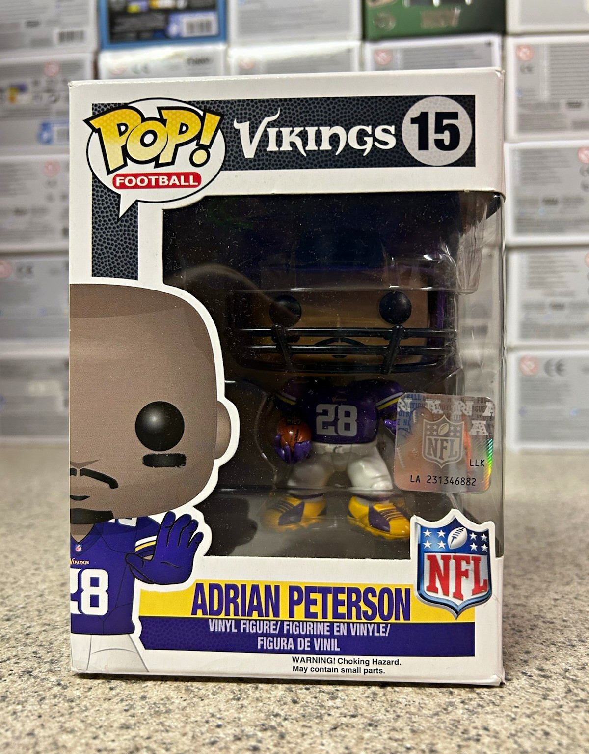Funko Pop Football NFL Minnesota Vikings Adrian Peterson #15 Vaulted 🔥 🔥 