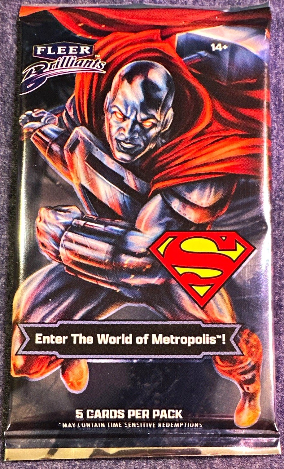 2025 Fleer Brilliants Superman Sealed Pack-5 Cards. 